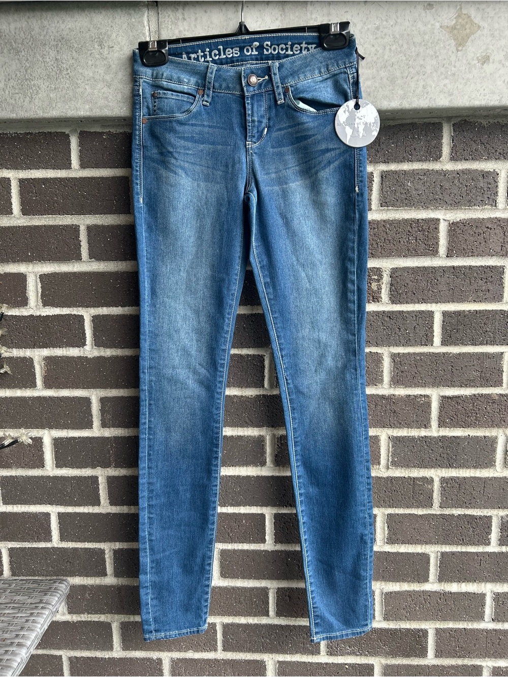 Articles of Society Blue Skinny Jeans - Women's Slim Fit Size 23